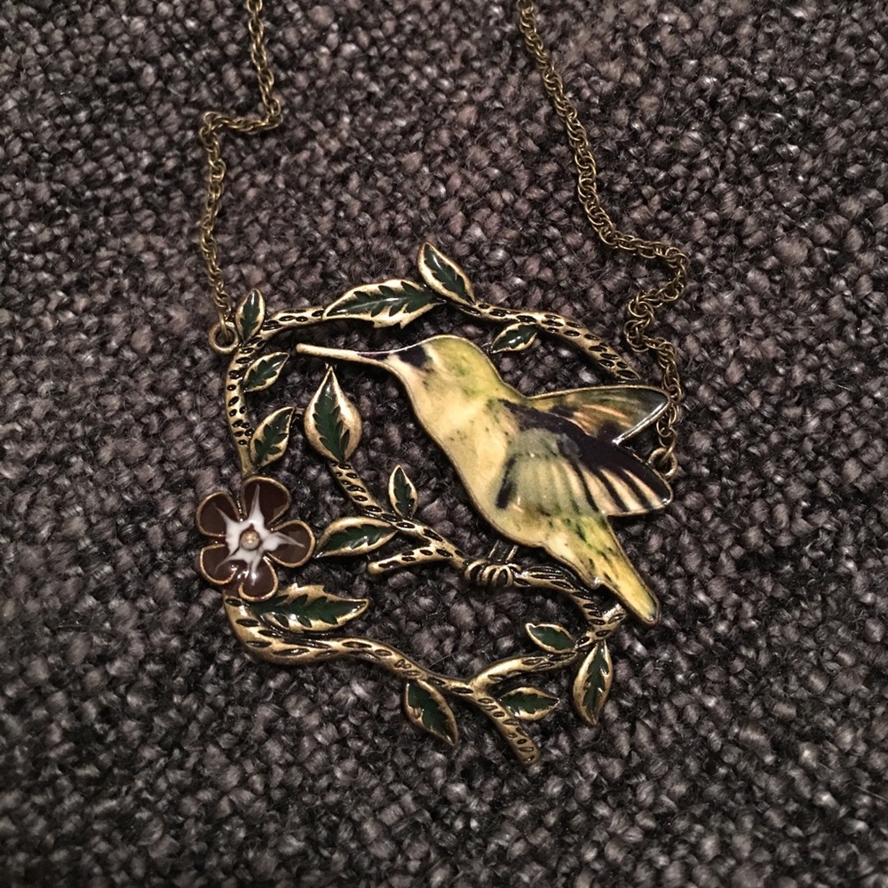 Hummingbird necklace