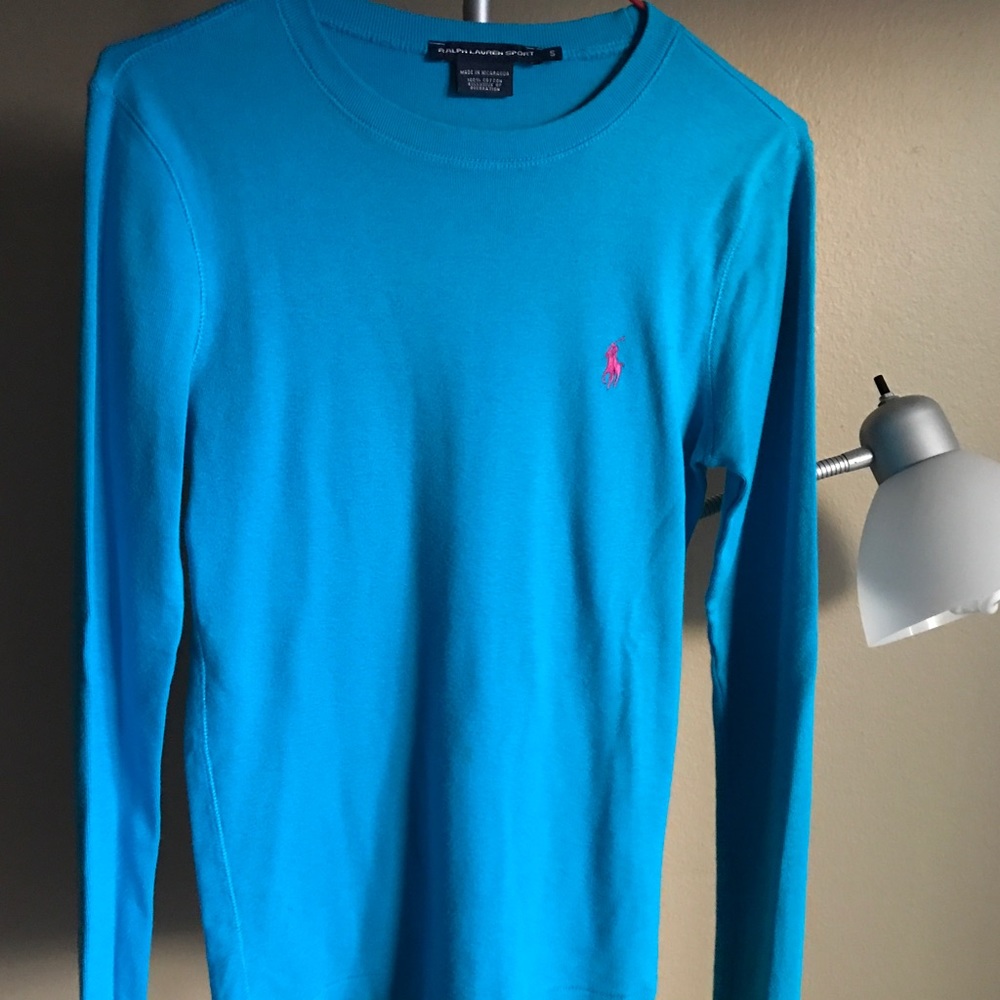 Bright Blue Polo Long Sleeve shirt