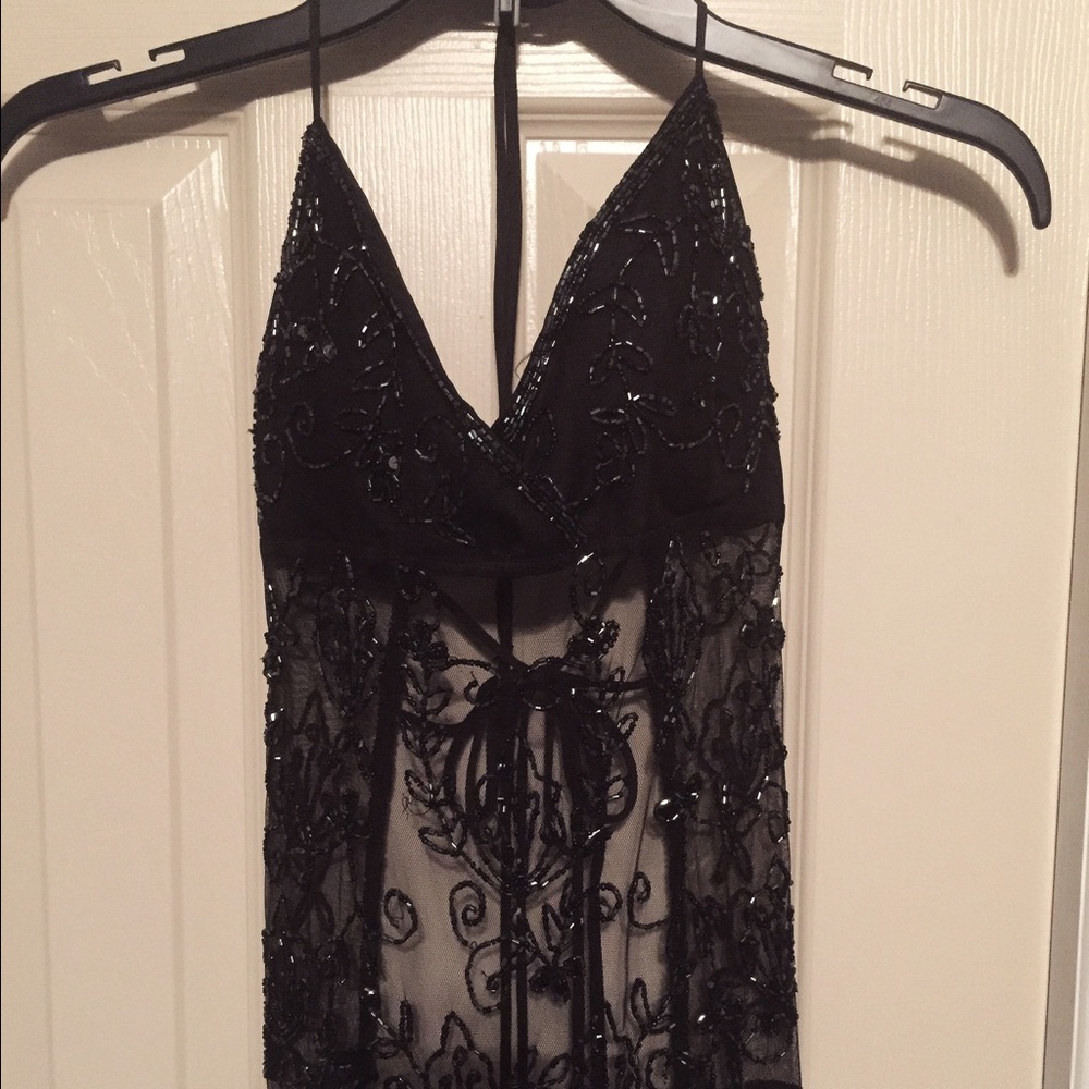 Sequin Strappy Club Top