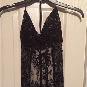 Sequin Strappy Club Top