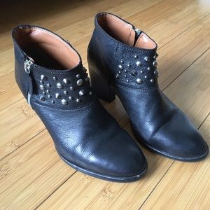 Zara studded ankle boots size 38