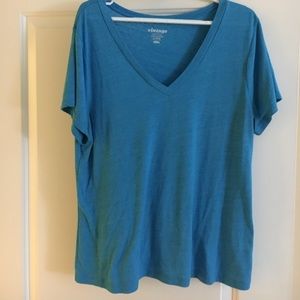 Blue Old Navy V-Neck Tee