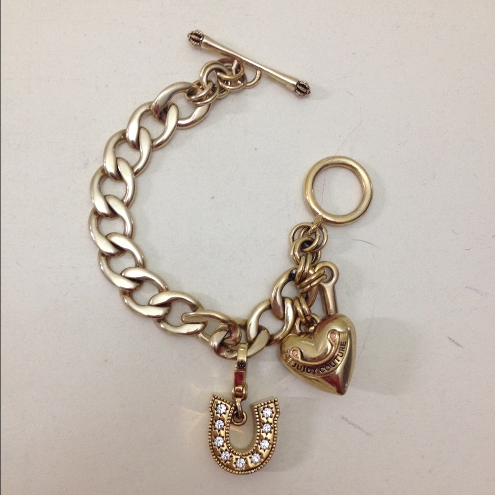 Juicy Couture gold charm bracelet