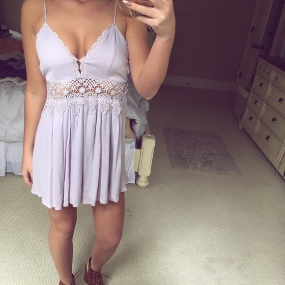 Sabo Skirt Dresses & Skirts - lilac boho mini dress