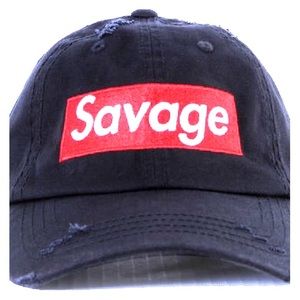 VINTAGE "savage" 6 PANEL HAT