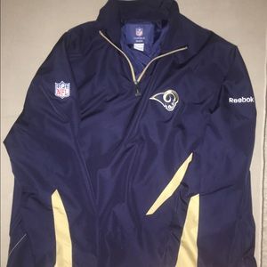 Reebok NFL Rams Pull over nylon Jacket