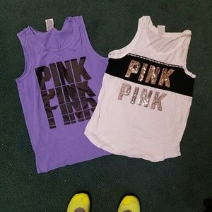 Lot of pink shirts