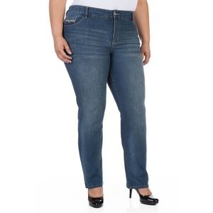Faded Glory Plus Size Straight Leg Jeans