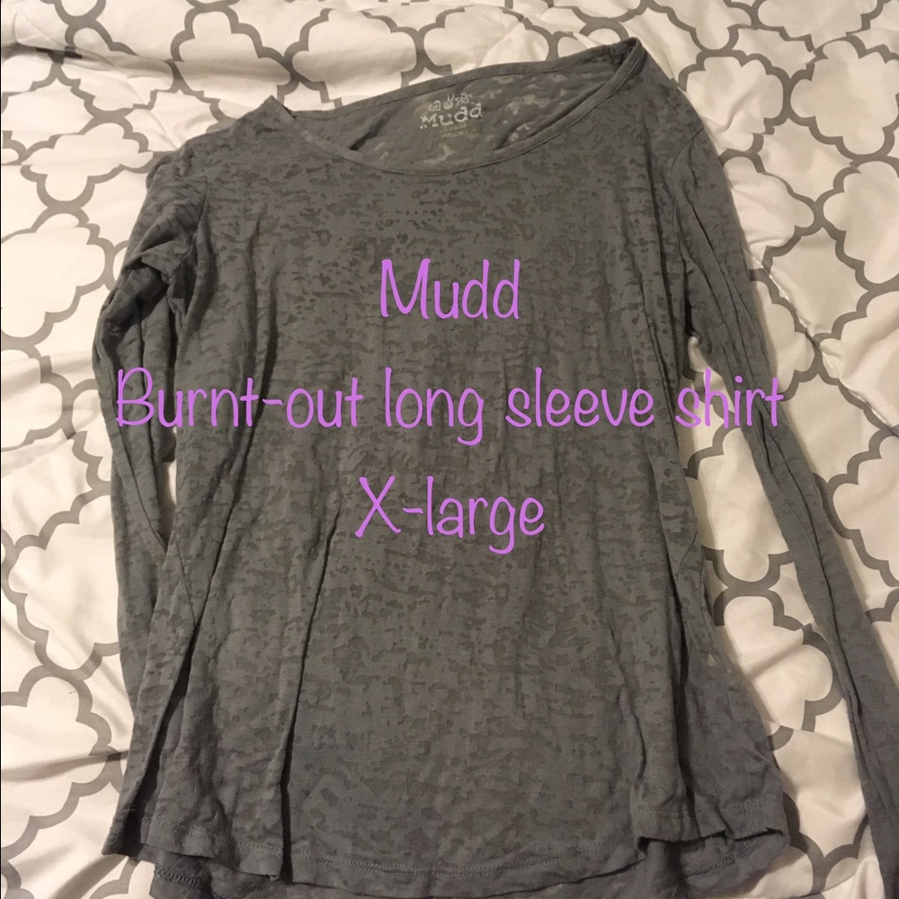 Mudd long sleeve grey shirt