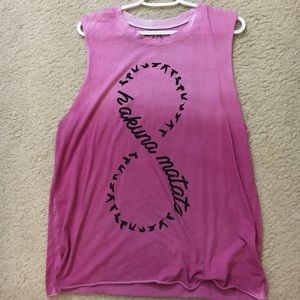 Hakuna Matata pink tank top