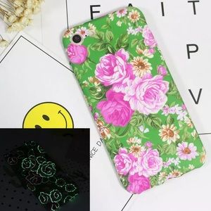 New iPhone 7 plus Glow in the dark flower case