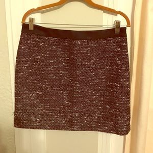 Banana Republic black and white mini skirt