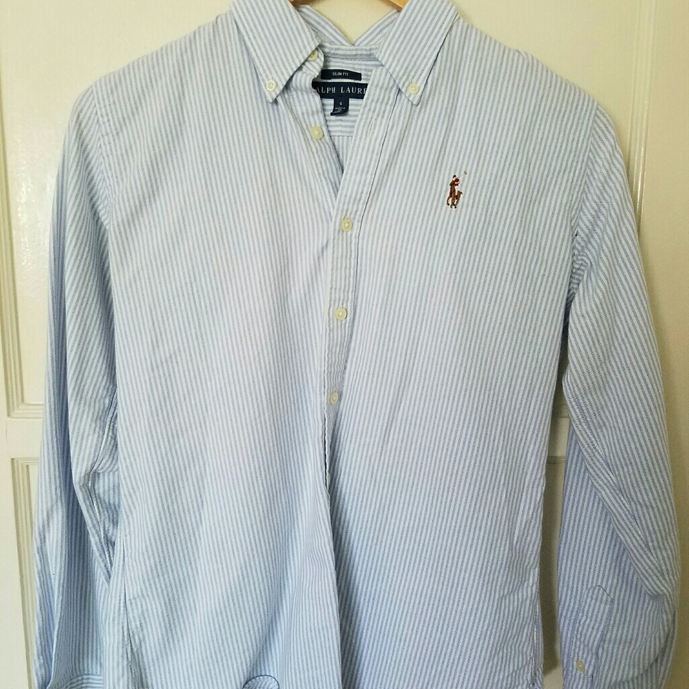 Ralph Lauren light blue Oxford top