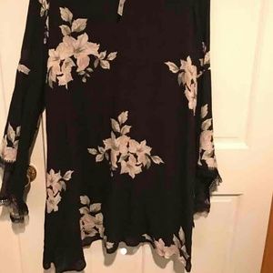 Cato Black Floral Dress