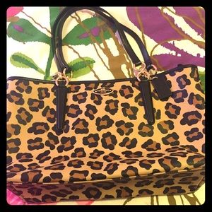 Coach Leopard Print Ellis Tote