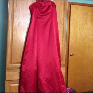 Floor length dress with shawl
