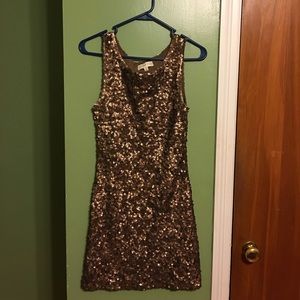 * flash sale* Amber Blue Gold Sequin Dress