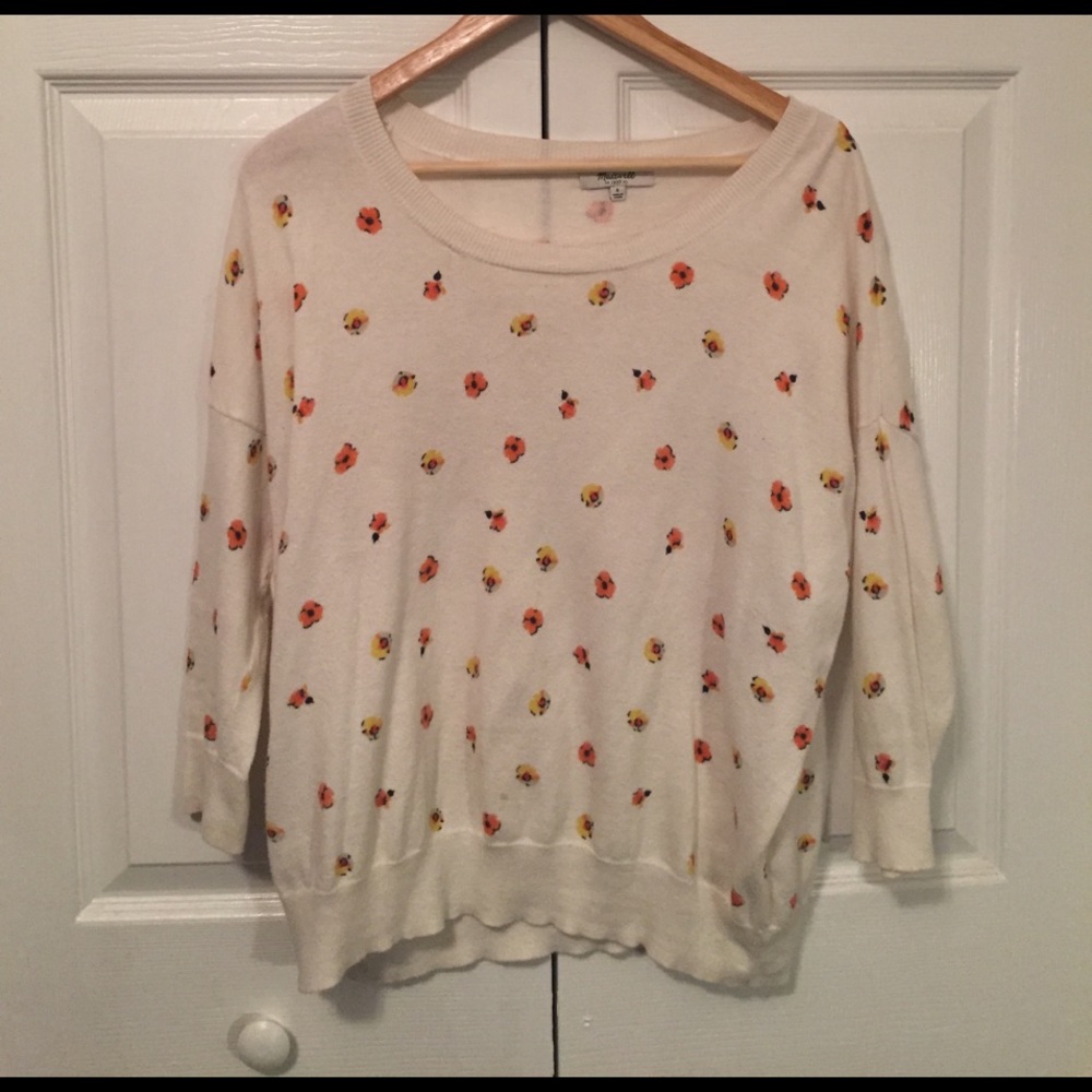 Madewell Floral Sweater