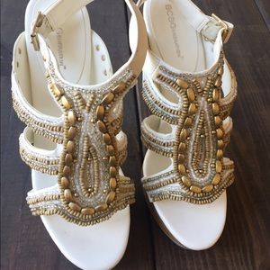 BCBG Barcelona Jeweled Heels