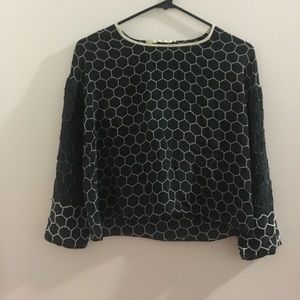 Jonathan Simkhai Cropped Silk Blouse