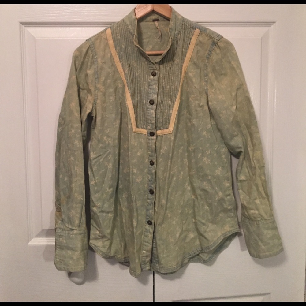 Free People Denim Shirt