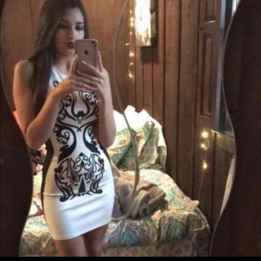 White formal Cocktail Tight Bodycon Party Dress
