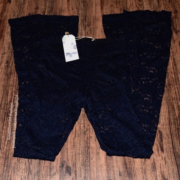 SHOW ME YOUR MUMU Flares Stretchy Long Draped Pant - Picture 5 of 8