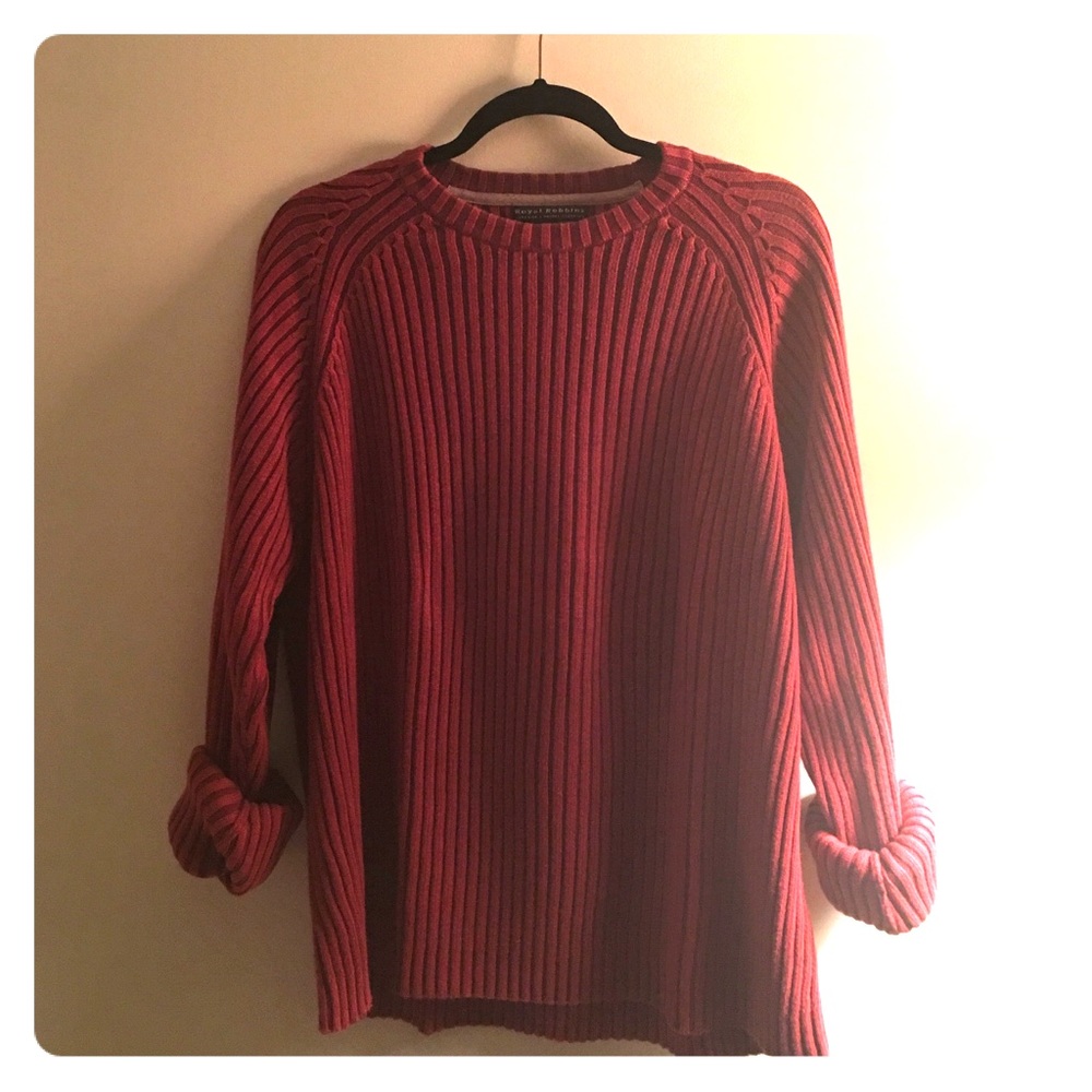 Handsome red sweater