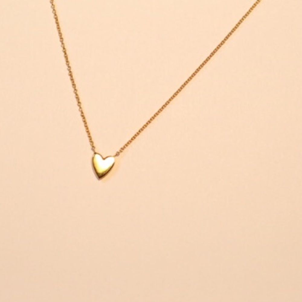 💛✨⚡️18k Dainty Gold Heart Necklace 💛✨⚡️