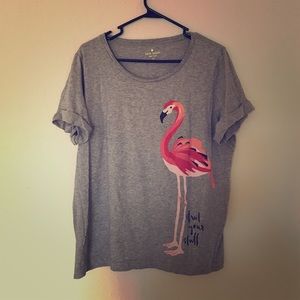 Kate Spade Flamingo Tee- Strut your Stuff! XL