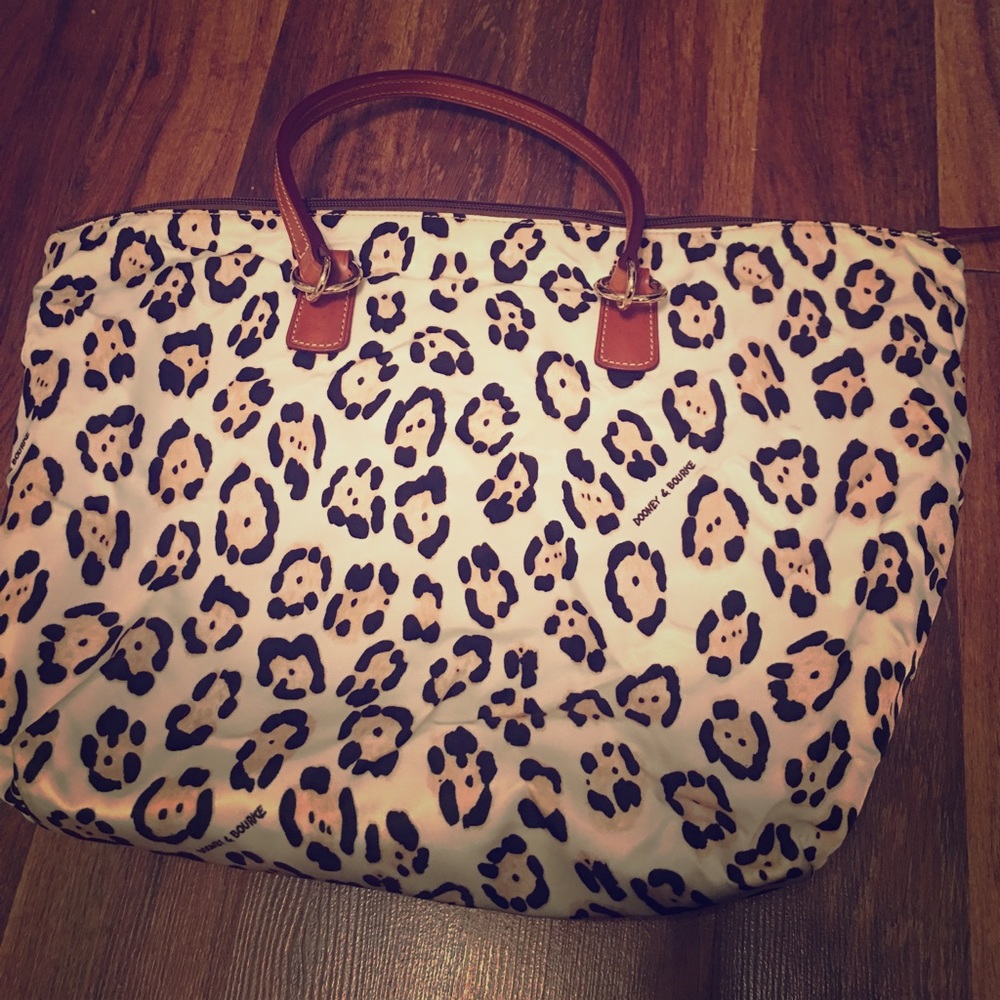 Leopard Print Dooney and Bourke Tote Purse