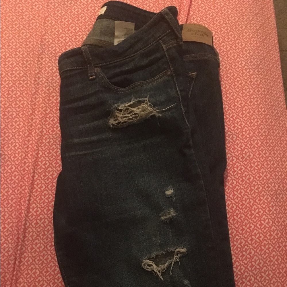 Abercrombie and Fitch destroyed skinny jeans