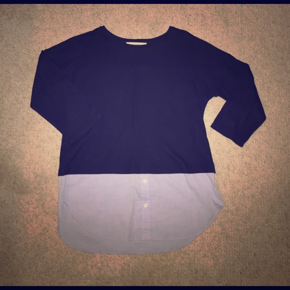 Blue two in one loft top