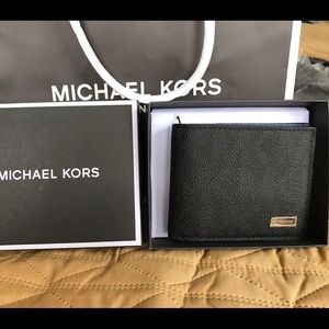 sale MK Jet Set Men Billfold Leather