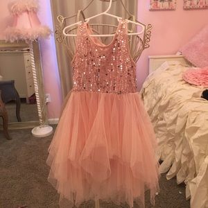 Blush sequins  dress size 5