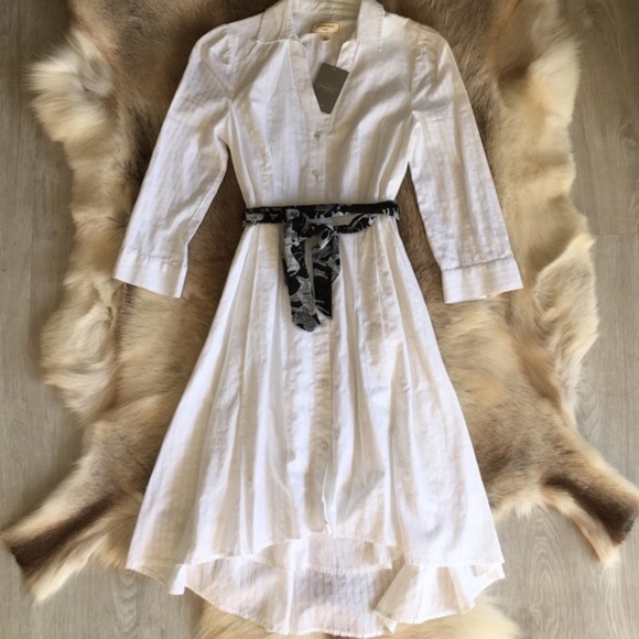 Anthropologie Dresses & Skirts - ANTHROPOLOGIE White Reed Shirt Dress