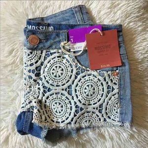 Lace Jean Shorts