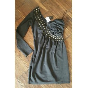 One shoulder cocktail dress