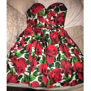 Sherri hill floral homecoming dress