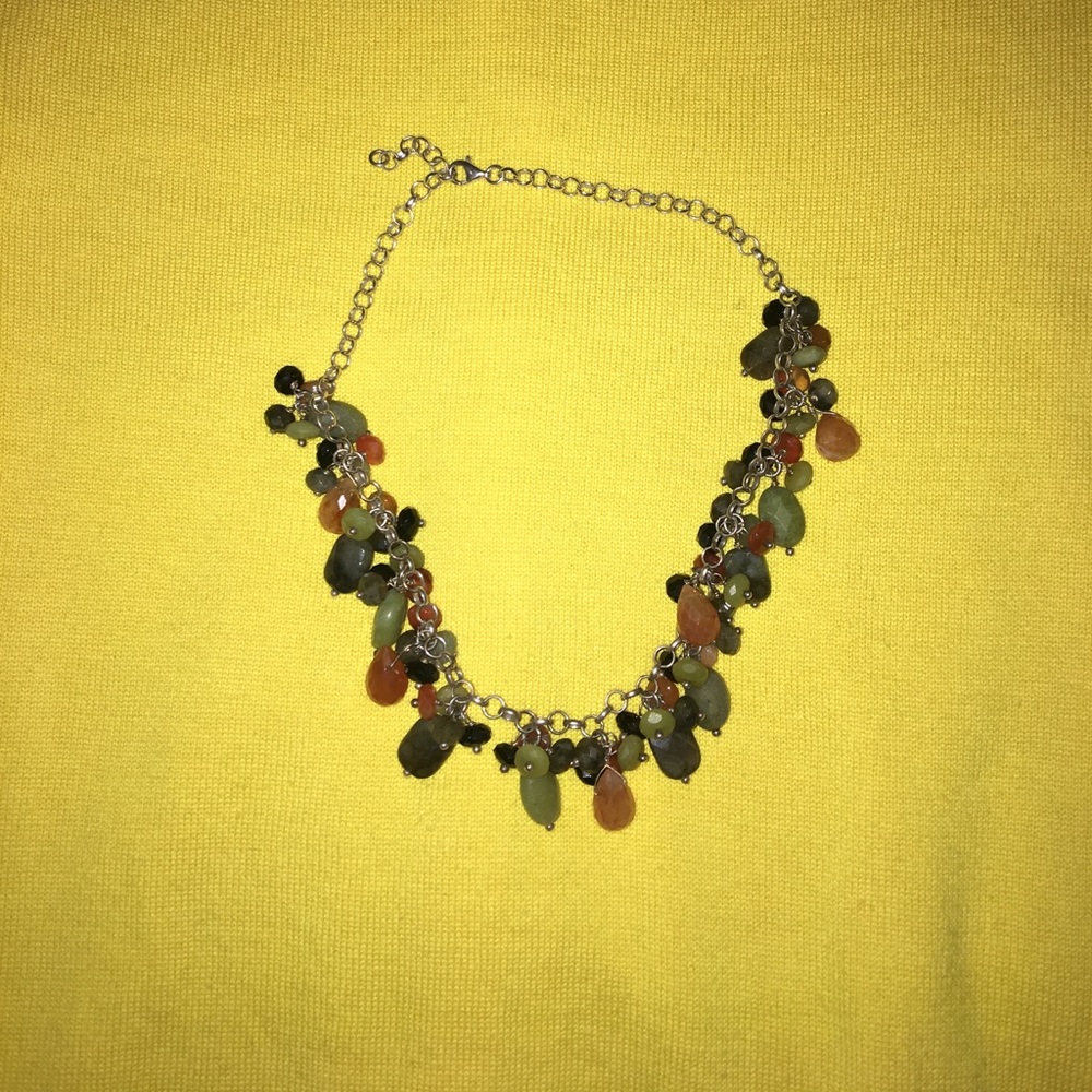 Multi colored stone necklace