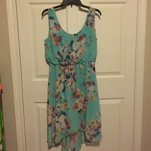 Turquoise sleeveless dress