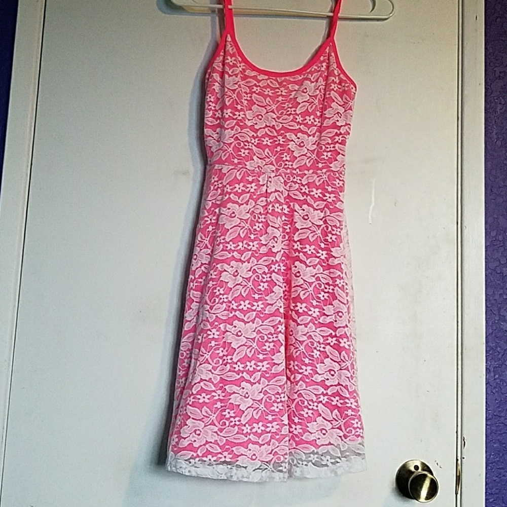 Pink short dress