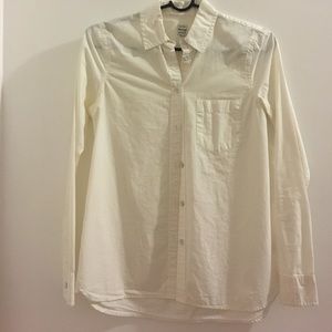 Madewell White Button Up Shirt