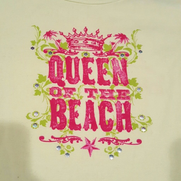 Crazy Shirt "Queen of the Beach" Tee with Sequins - Picture 2 of 8