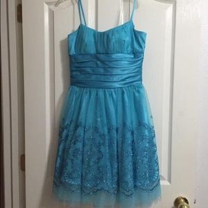 Cute light blue short Formal Dress