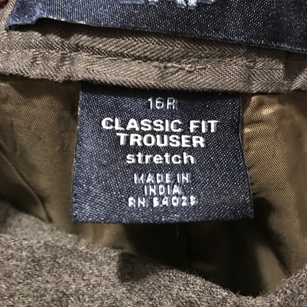 Gap Gray Wool Trouser / Lined 16 Euc - image 2