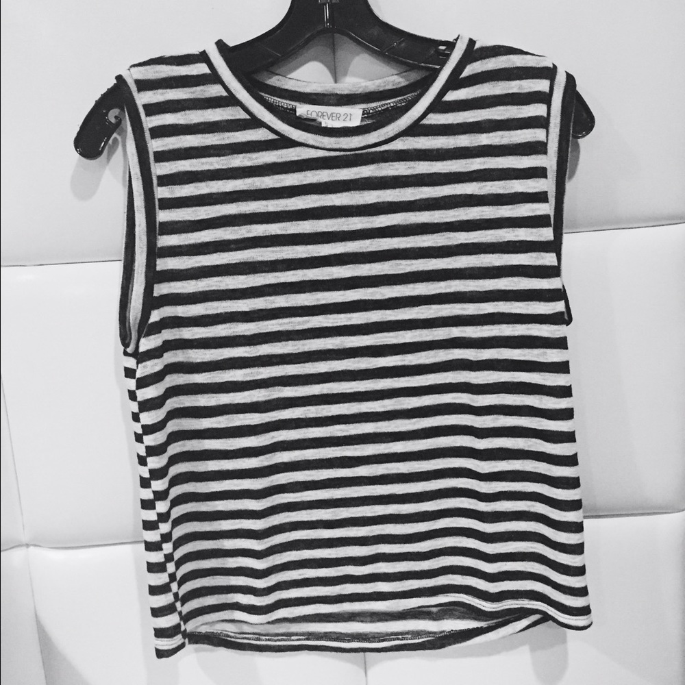 Striped T shirt/ tank top