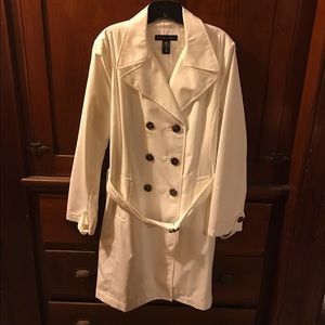 Price firm. White trench coat