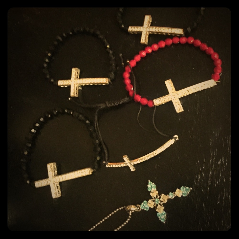 Lot of cross costume jewelry