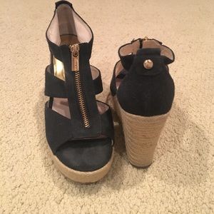 Michael Kors Black Wedges